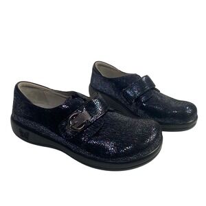 Alegria Keli Multicolor Floral Leather Slip On Nursing Clog Shoes Size EU 39